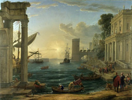 The Embarkation of the Queen of Sheba, Claude Lorrain 1648
